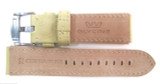 22MM GERMAN MADE PALE LIME SOFT LEATHER STRAP & STEEL BUCKLE BY GLYCINE #T