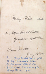 1844 IMPORTANT / EARLY BRISBANE PRAYER BOOK USED BY REV. WARR ST JOHNS CHAPEL.