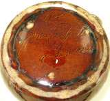 SUPERB VINTAGE JOHN CAMPBELL, TASMANIA “NS” INITIALLED LARGE SQUAT JUG.