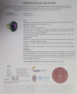 Vintage 14ct Gold Amethyst Turquoise Pink Sapphire Ring Size R1/2 Val $4330