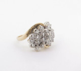 2.00cttw Diamond Ladies 14k Gold Cluster Ring Size M Val $5990