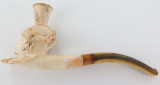 ANTIQUE “BUST OF A LADY” MEERSCHAUM PIPE IN ORIGINAL CASE.