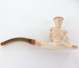 ANTIQUE “BUST OF A LADY” MEERSCHAUM PIPE IN ORIGINAL CASE.