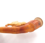 ANTIQUE “STALLION” AMBER STEM MEERSCHAUM PIPE IN ORIGINAL CASE