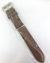 BRAND NEW HEAVY DUTY CHOCOLATE BROWN GENUINE LEATHER 26MM BAND