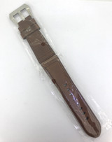 BRAND NEW HEAVY DUTY CHOCOLATE BROWN GENUINE LEATHER TAPERING 26MM BAND