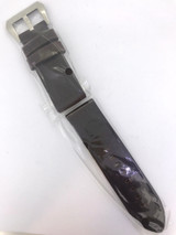 BRAND NEW HEAVY DUTY DARK BROWN GENUINE LEATHER 24MM BAND #O