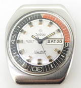 1970’S ZODIAC SEA WOLF SST High Beat 3600 “COFFIN CASE” DIVER WRISTWATCH