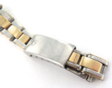 RARE 1950s / 60s ROLEX 13MM LADIES RIVETED LINK 2 TONE OYSTER BRACELET + 66 E/Ps