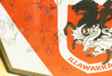 1990s ST GEORGE RUGBY LEAGUE SIGNED & FRAMED JERSEY. RAPER, PROVAN, LANGLANDS