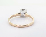 Vintage Old Cut 0.38ct G Vs1 Diamond Ladies 14k Gold Ring Size O Val $3725