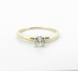 Quarter Carat 0.25ct H Si 14K Yellow Gold Solitare Ring Size K1/2 Val $2050