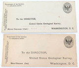 c1900 USA DEPARTMENT OF THE INTERIOR, GEOLOGICAL SURVEY, LARGE UNUSED COVERS.