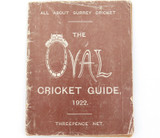 1922 SURREY COUNTY CRICKET “THE OVAL” CRICKET GUIDE.