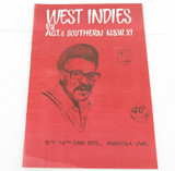SCARCE 1975 SOUVENIR PROGRAMME. WEST INDIES v ACT & SOUTHERN NSW XI