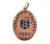 SUPER RARE 9CT GOLD  1921 CRICKET COUNTY CHAMPIONS FOB. MIDDLESEX.