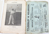 1901 SUPER RARE PRE TOUR GUIDE. “CRICKET SKETCHES” ENGLAND v SOUTH AFRICA.