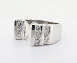 A Heavy Set 14K White Gold 1.42ct Diamond Dress Ring Size N Val $6770