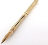 RARE 15CT GOLD S MORDAN & CO COMBINATION FOUNTAIN PEN / RETRACTABLE PENCIL.