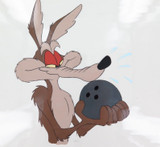 RARE WARNER BROS. CEL MADE FOR USA TV COMMERCIAL “COUPONS" WILE E. COYOTE + COA