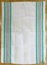 VINTAGE / SCARCE BP “YOUR CAR GOES BEST WITH BENZOL” LARGE LINEN TEA TOWEL.