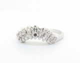 0.50ct Single Cut Diamond Contoured 9K Gold Ring Size R Val $2145 #1