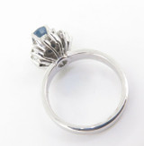 Australian Sapphire & Diamond handmade Dress Ring Size K Val $4840