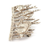 QUIRKY VINTAGE / LARGISH STERLING SILVER T-M 299 TAXCO MEXICAN FISH BROOCH.