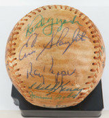 BASEBALL CERTIFIED 23 SIGNATURES HOF MEDWICK, MIZE, APPLING, LOPEZ, SEWELL ETC