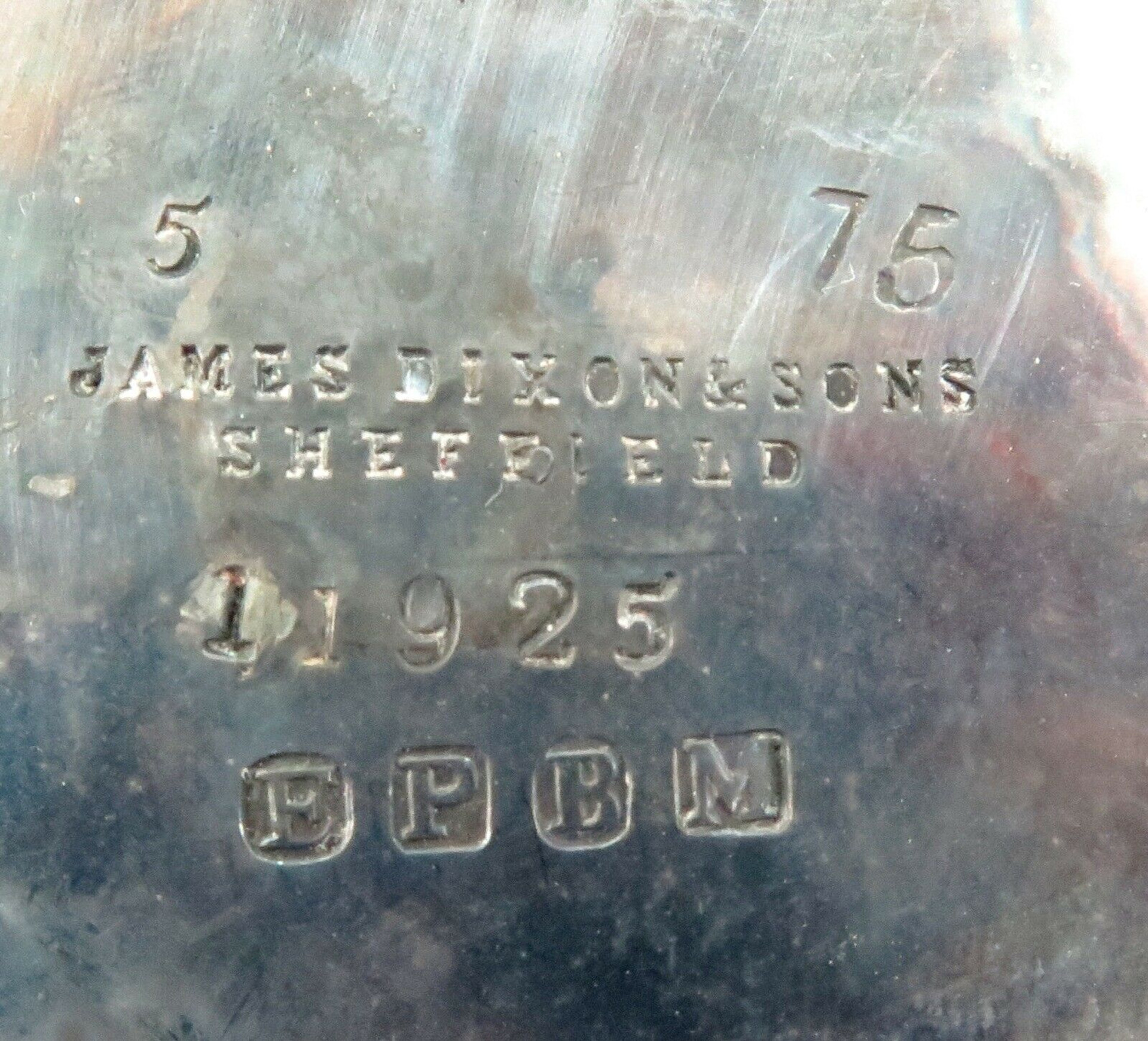 c1870s ENGLISH EPBM JAMES DIXON & SONS VERY LARGE HEAVY SET 3 PIECE TEA