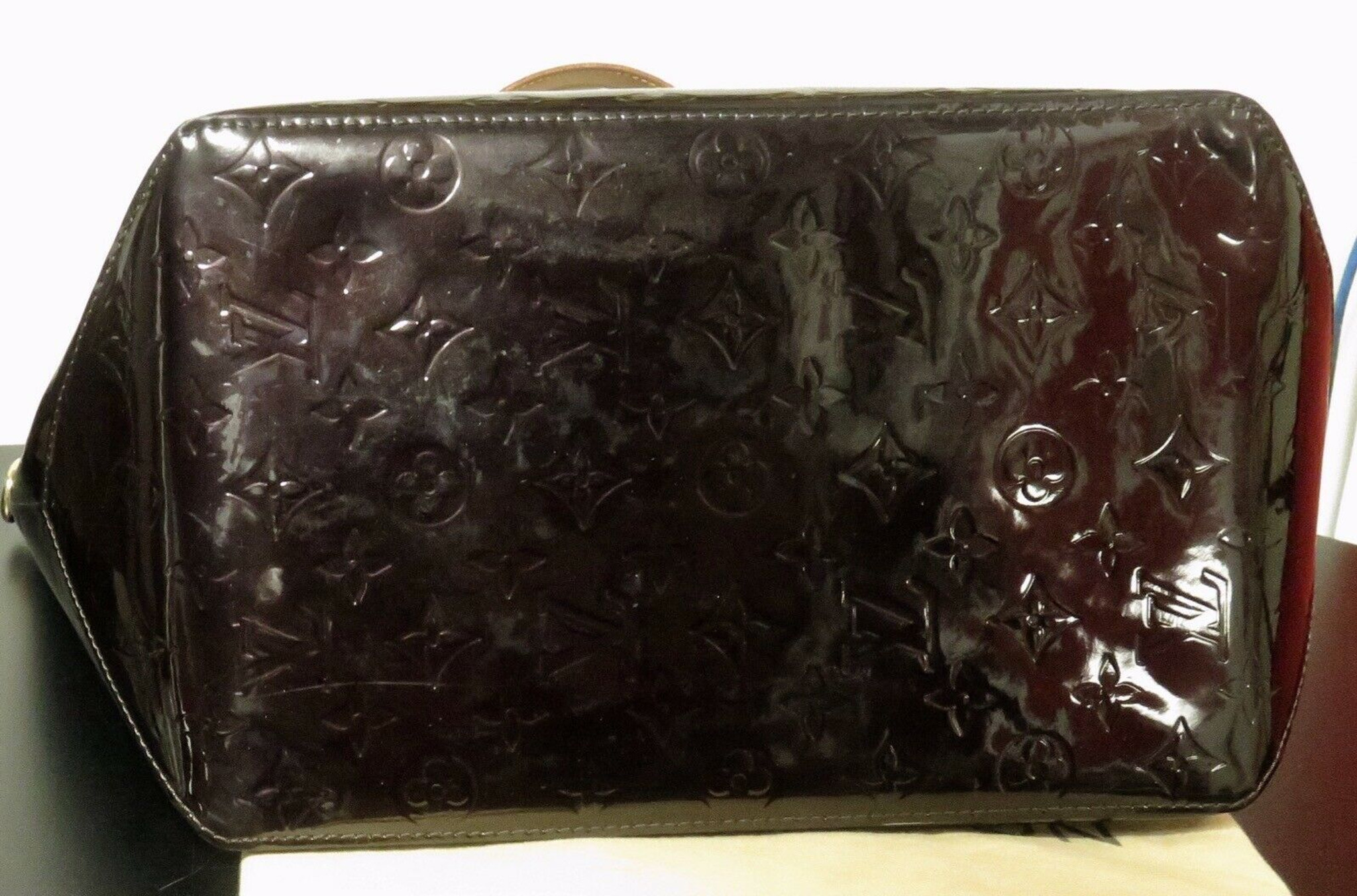 Louis Vuitton Bellevue GM Tote in Monogram Amaranto Vernis Leather