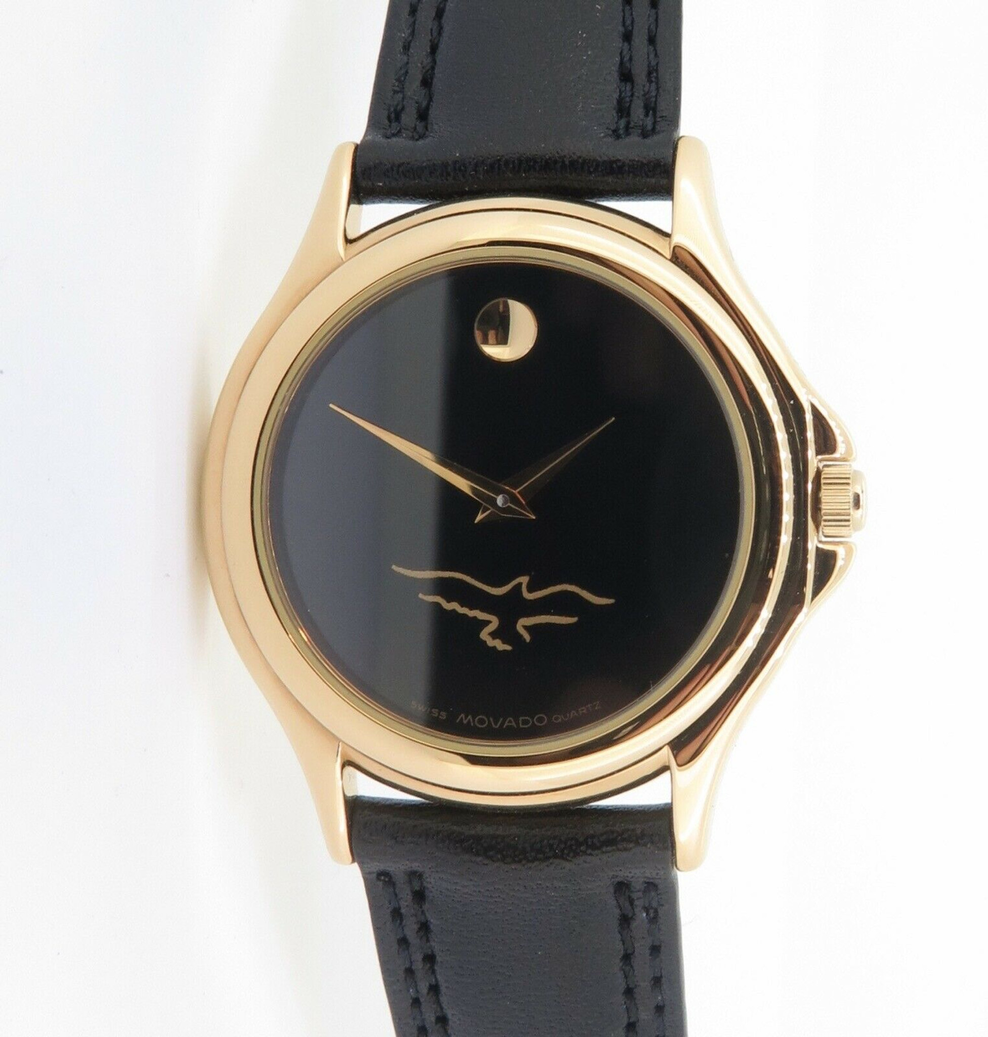 Swiss movado quartz on sale gold