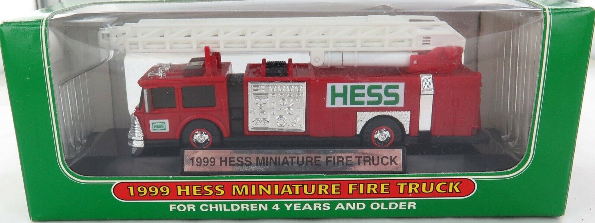MINT IN BOX 1999 MINIATURE HESS DIECAST FIRE TRUCK. HARD TO GET IN ...