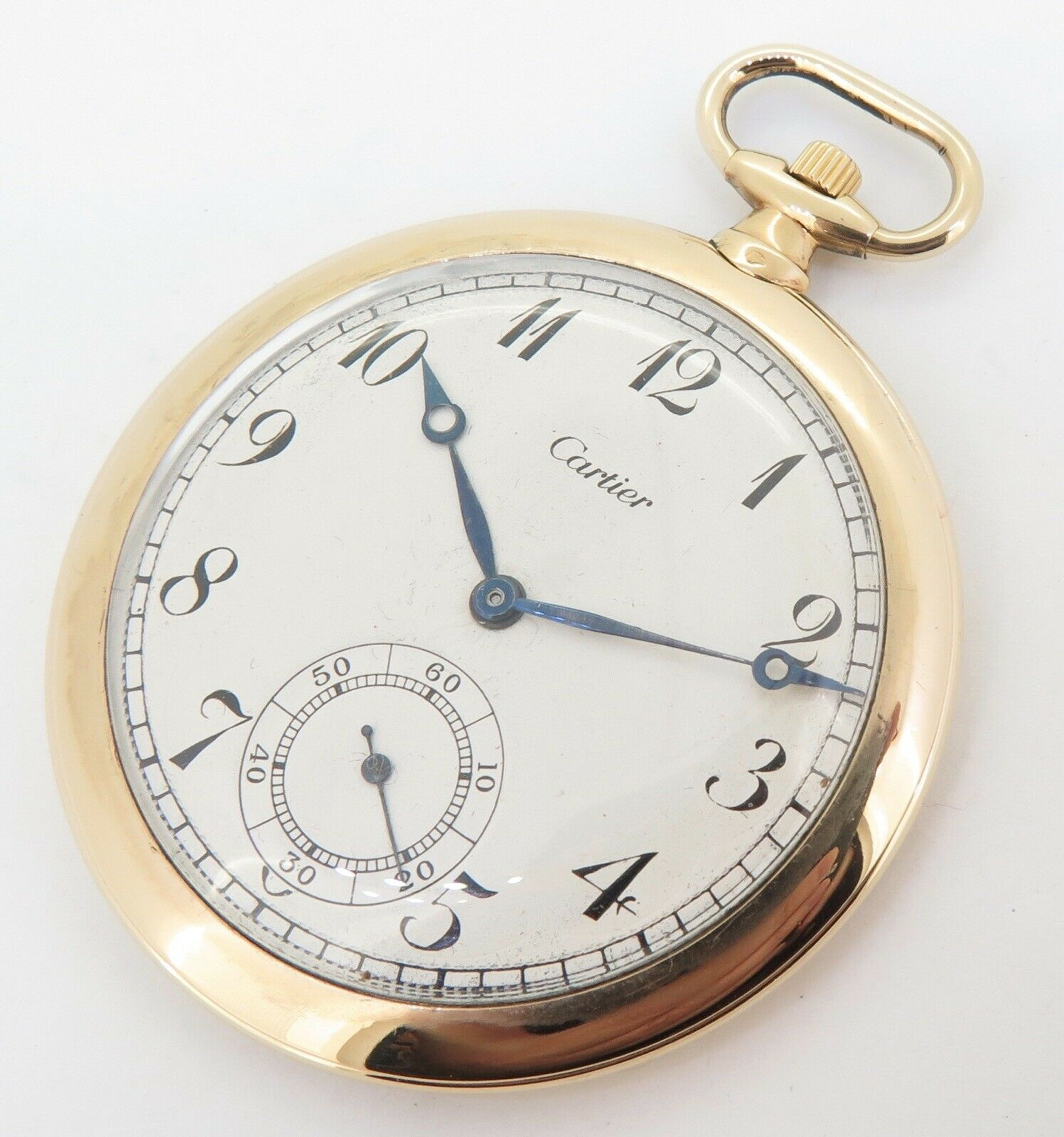 vintage cartier pocket watch