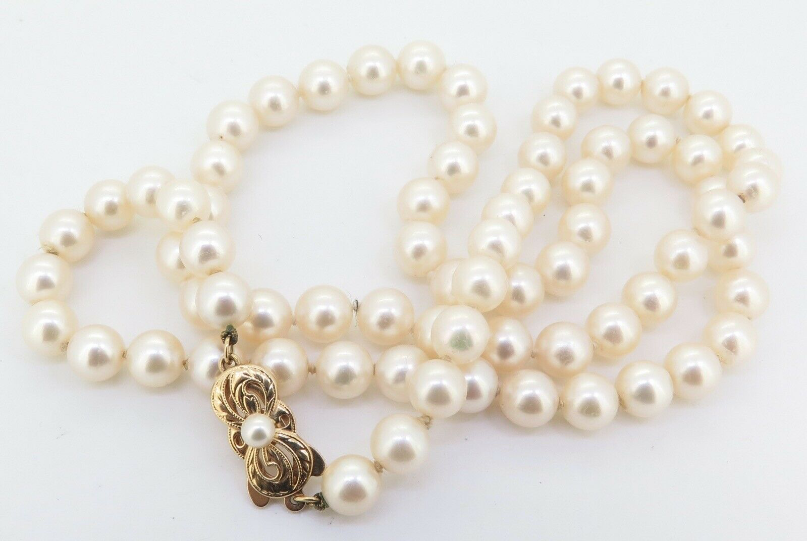 Vintage 72 x 6.9-7.4mm Mikimoto Akoya 