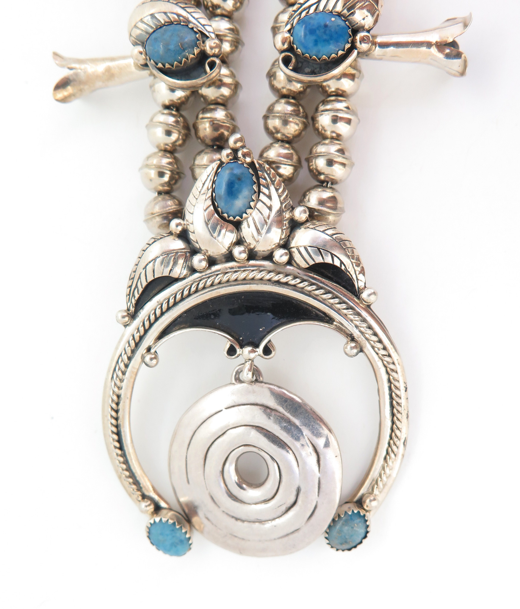 Vintage Native Indian Navajo Sterling Silver Squash Blossom