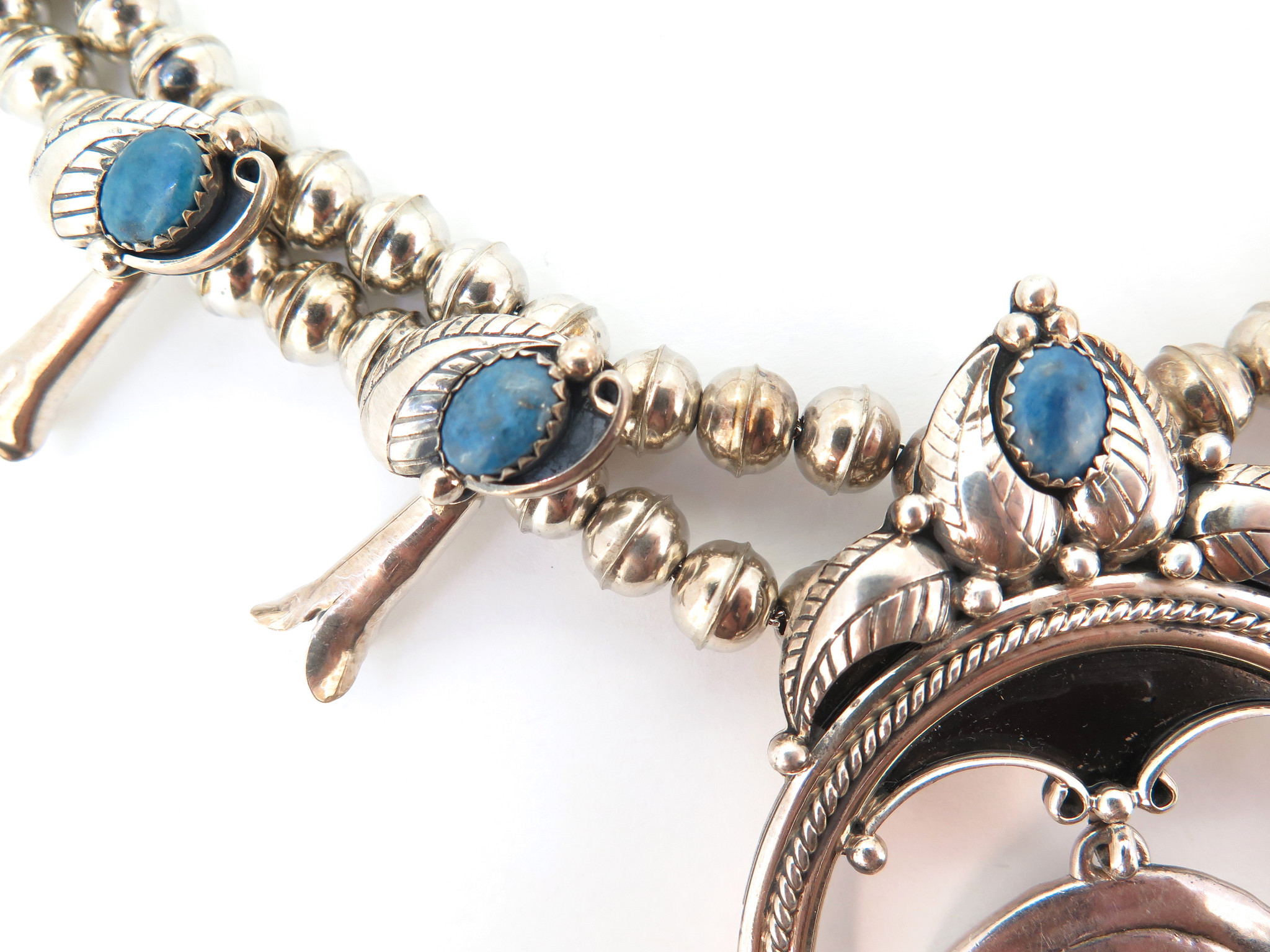 アクセサリー Vintage Native Indian necklace VINTAGE/1930's NATIVE AMERICAN ZUNI INLAY TURQUOISE PEYOTE