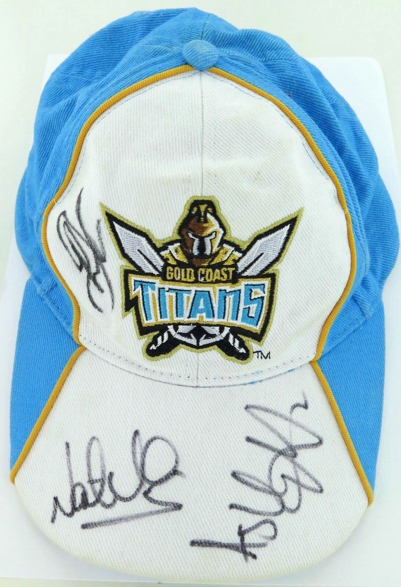 GOLD COAST TITANS SIGNED SUPPORTERS CAP 