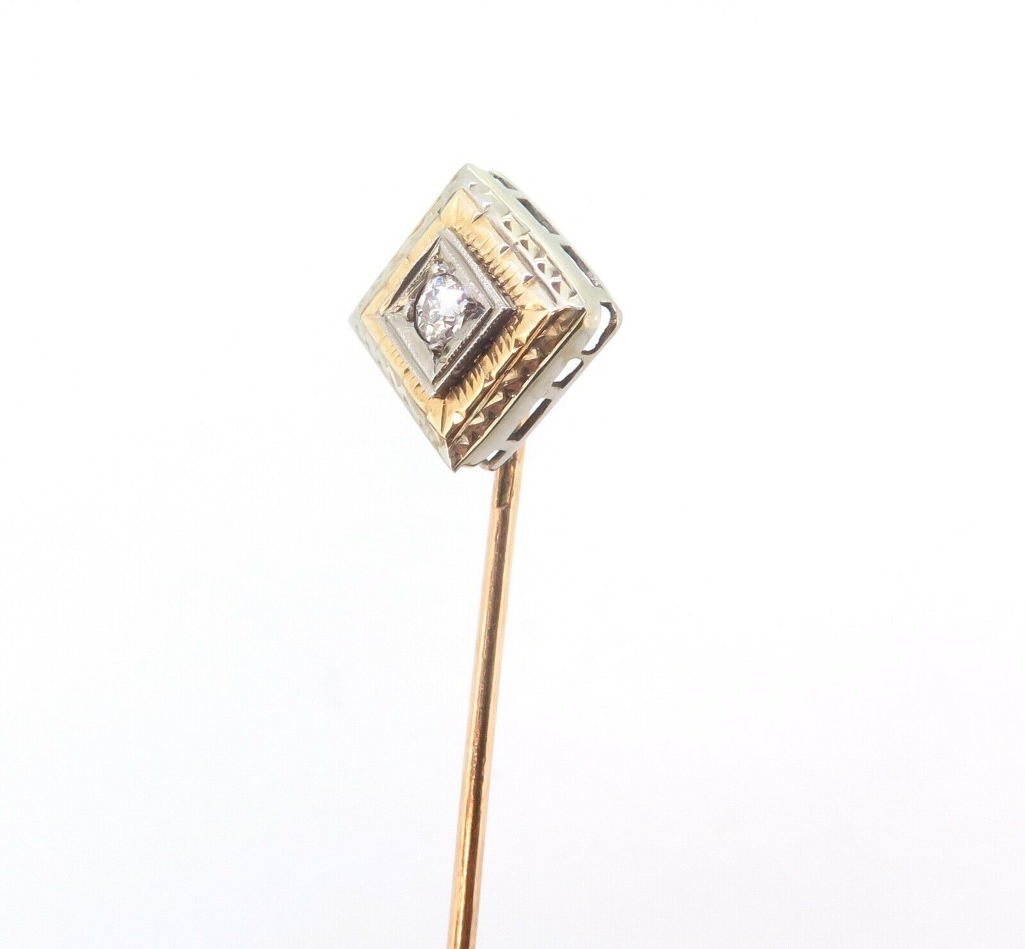 Edwardian Diamond Cluster Tie Pin (275M)