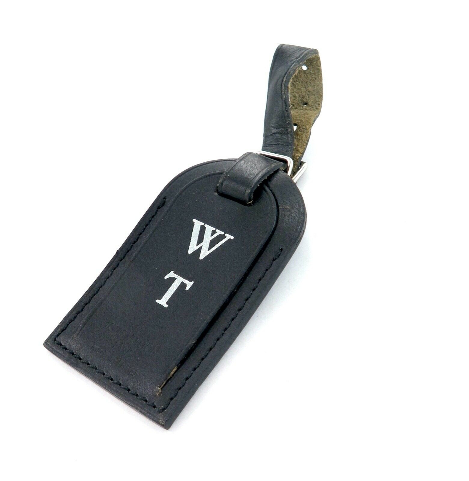 Louis Vuitton Monogrammed Luggage Bag Identification Tag WT