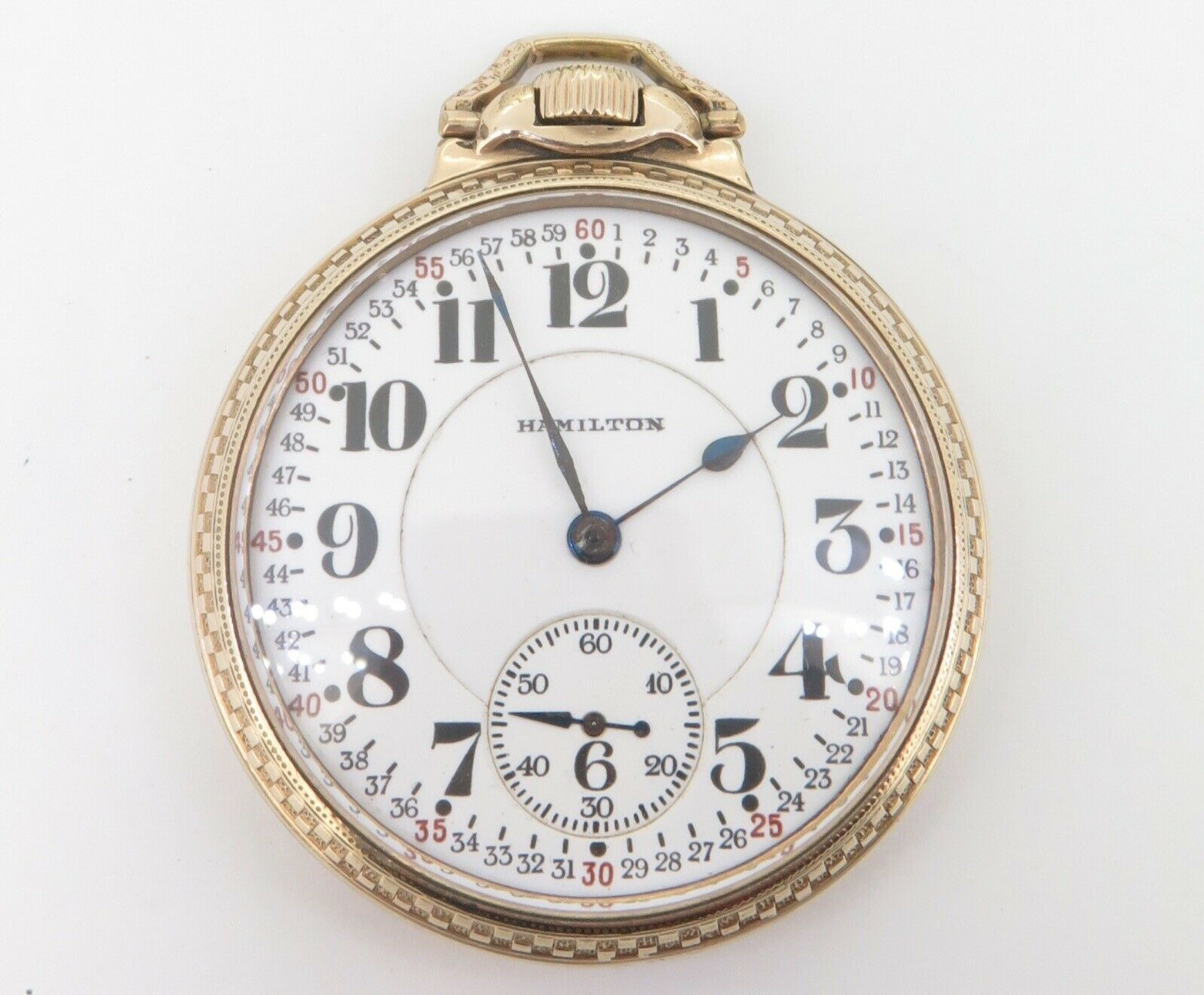 hamilton pocket watch 992 double roller