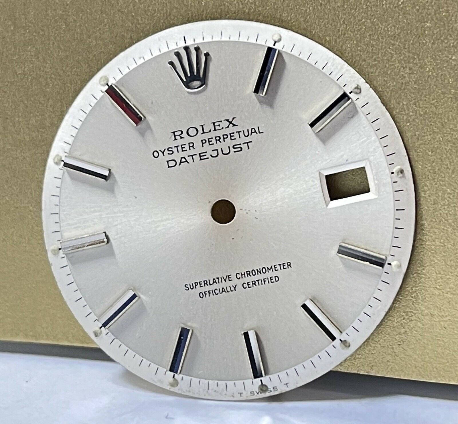 Vintage Rolex Datejust Silver Step Dial 