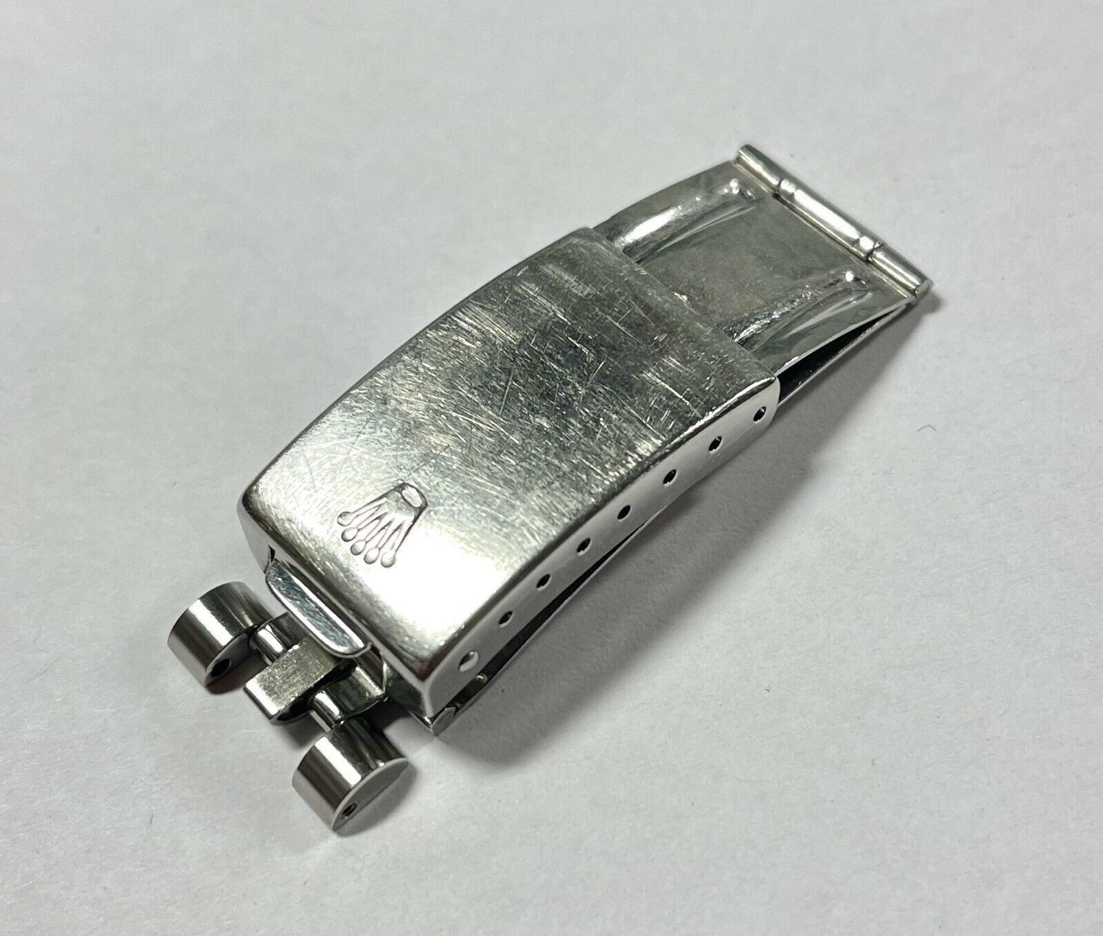 Cページ Vintage 1970s Early Logo Rolex 62510 Steel Flip Clasp V - Authentic