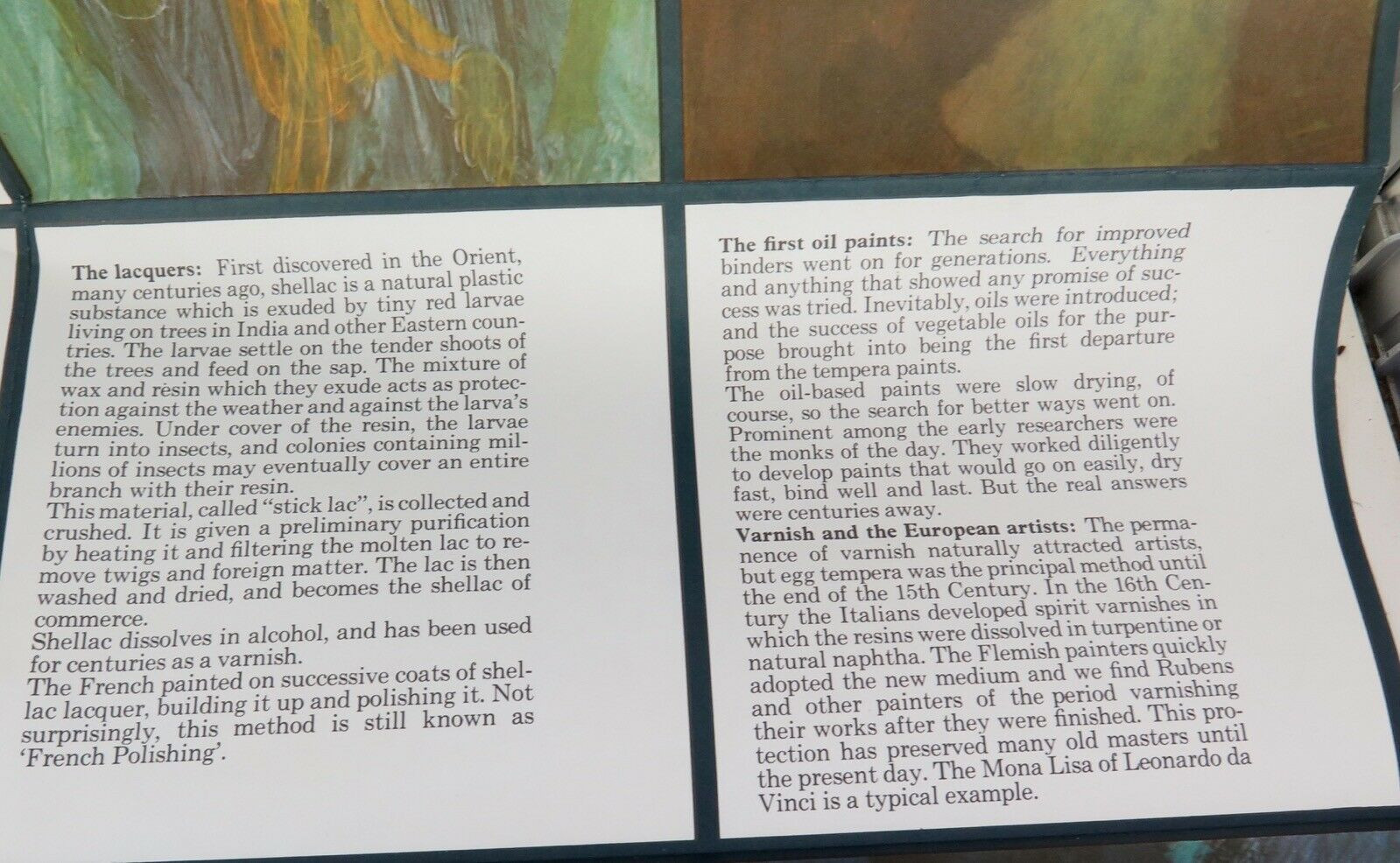 RARE VINTAGE DULUX PAINTS “HISTORY OF PAINTS” LARGE FOLDOUT POSTER.