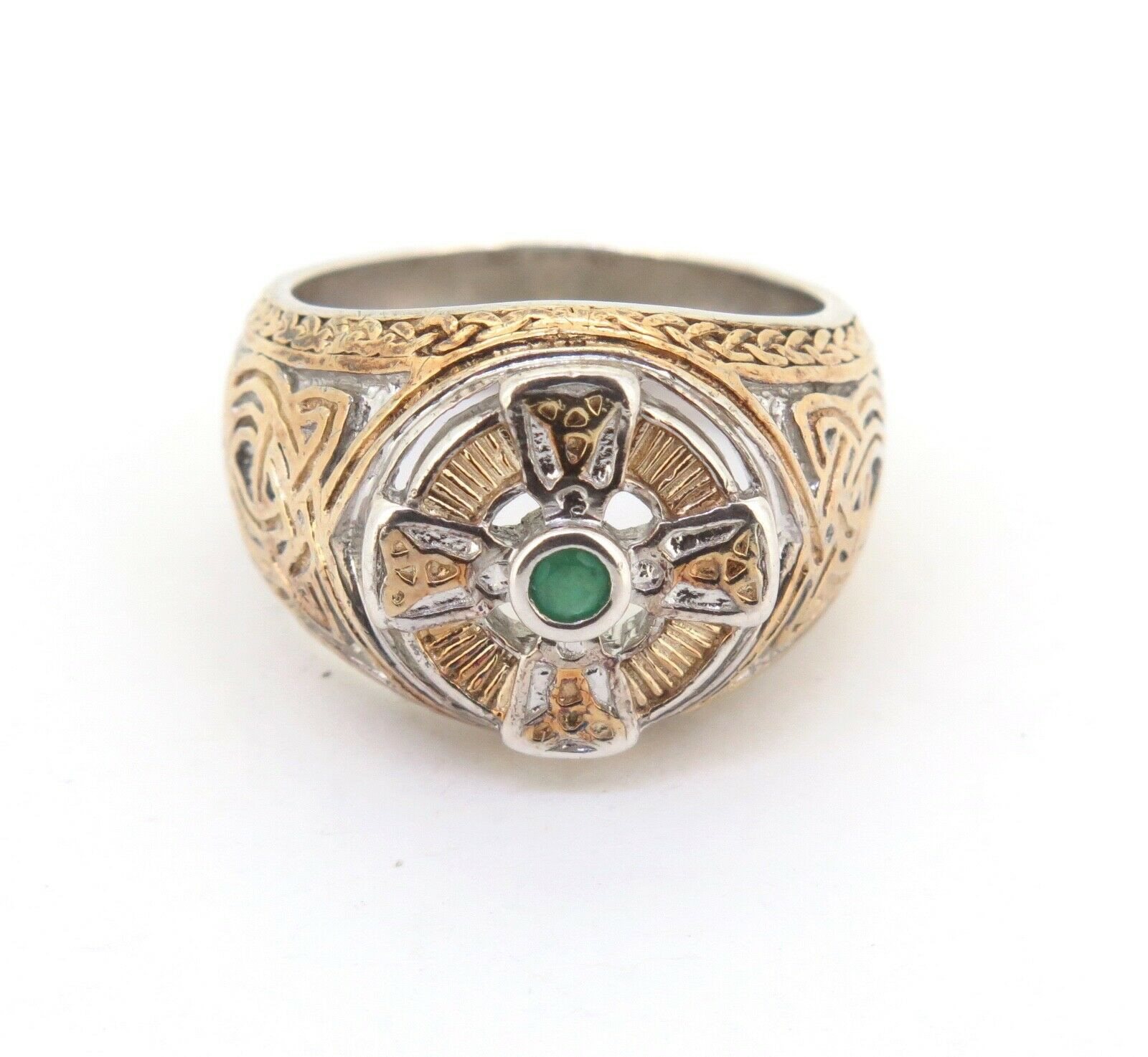 Plated Gold Celtic Style Ring 