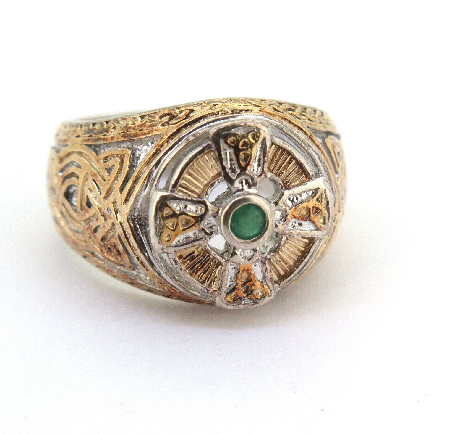 Plated Gold Celtic Style Ring 