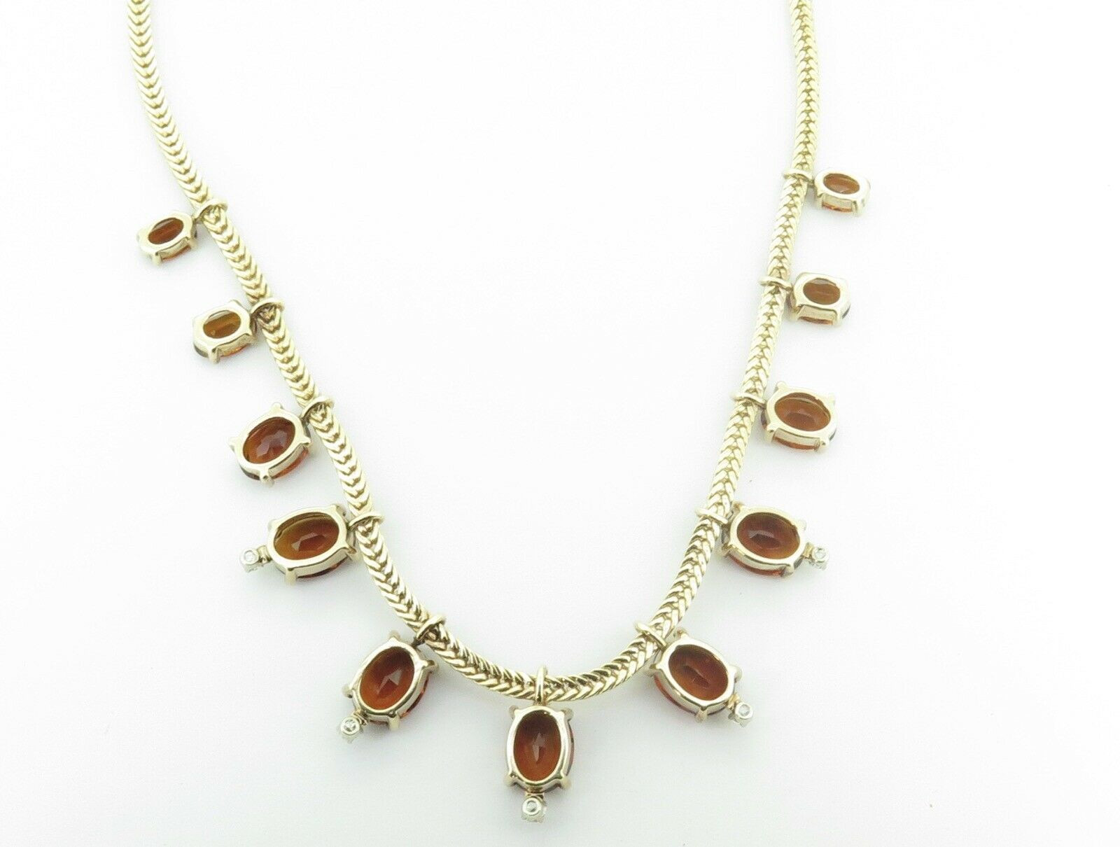 Diamond 14k Gold Necklace 41cm 22.3 