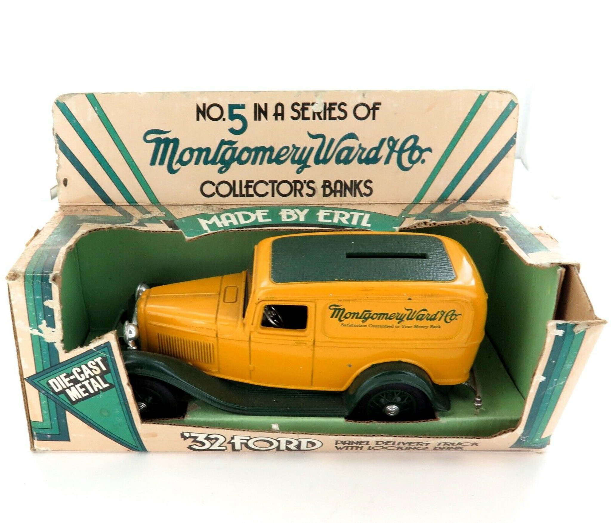 VINTAGE ERTL “MONTGOMERY WARD & Co” 32 FORD COLLECTORS BANK DIECAST.