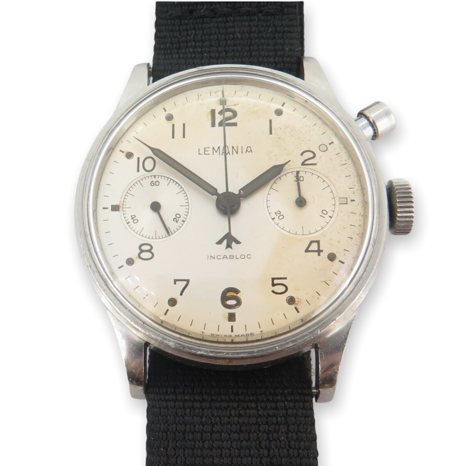lemania single pusher chronograph