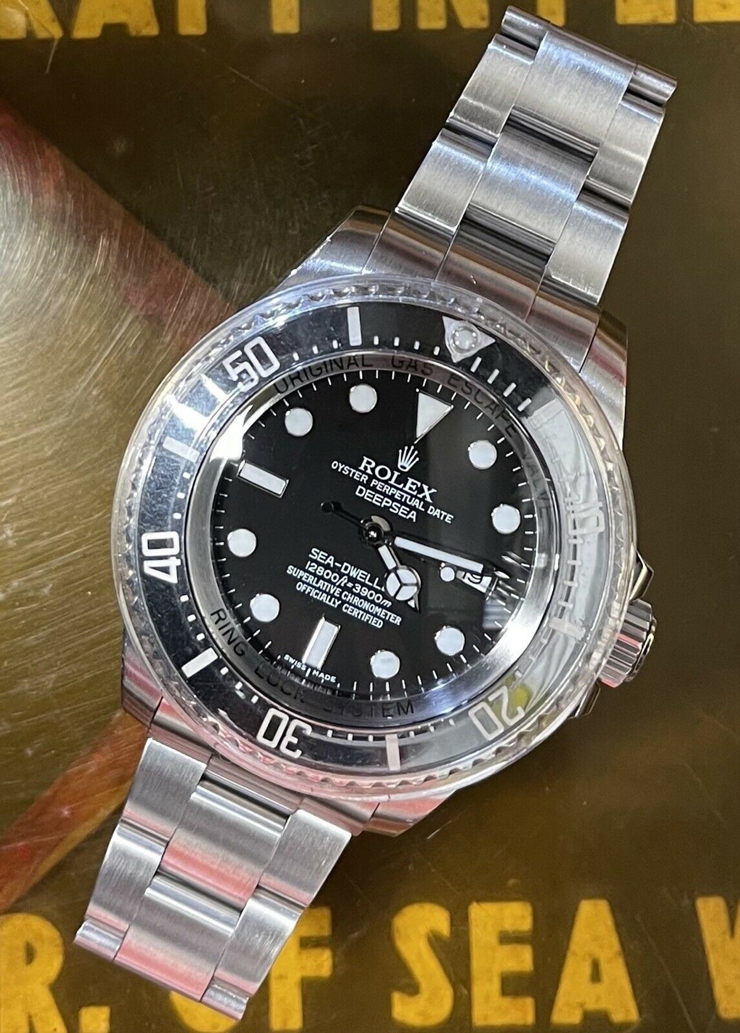 Rolex deepsea sales on wrist